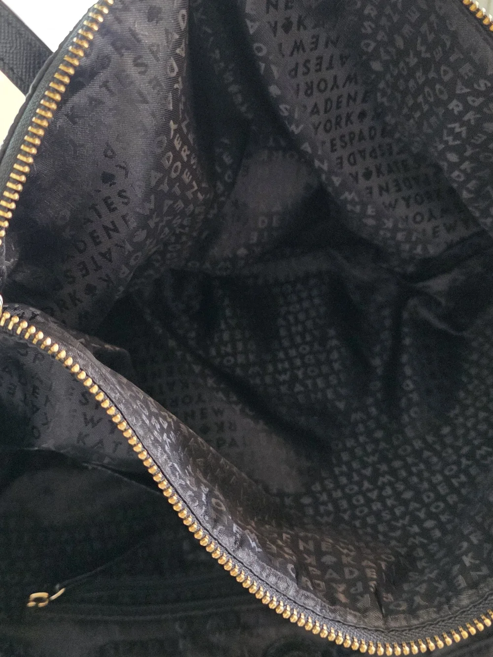 kate spade quilted black tote